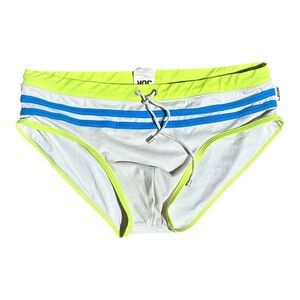 JOR White and Blue Swim Briefs